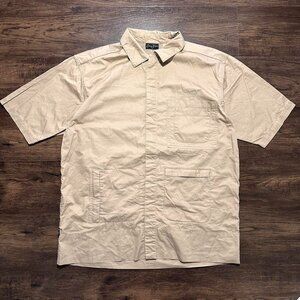SEAN JOHN Utility Fishing Shirt Cream - Size L Baggy Y2K